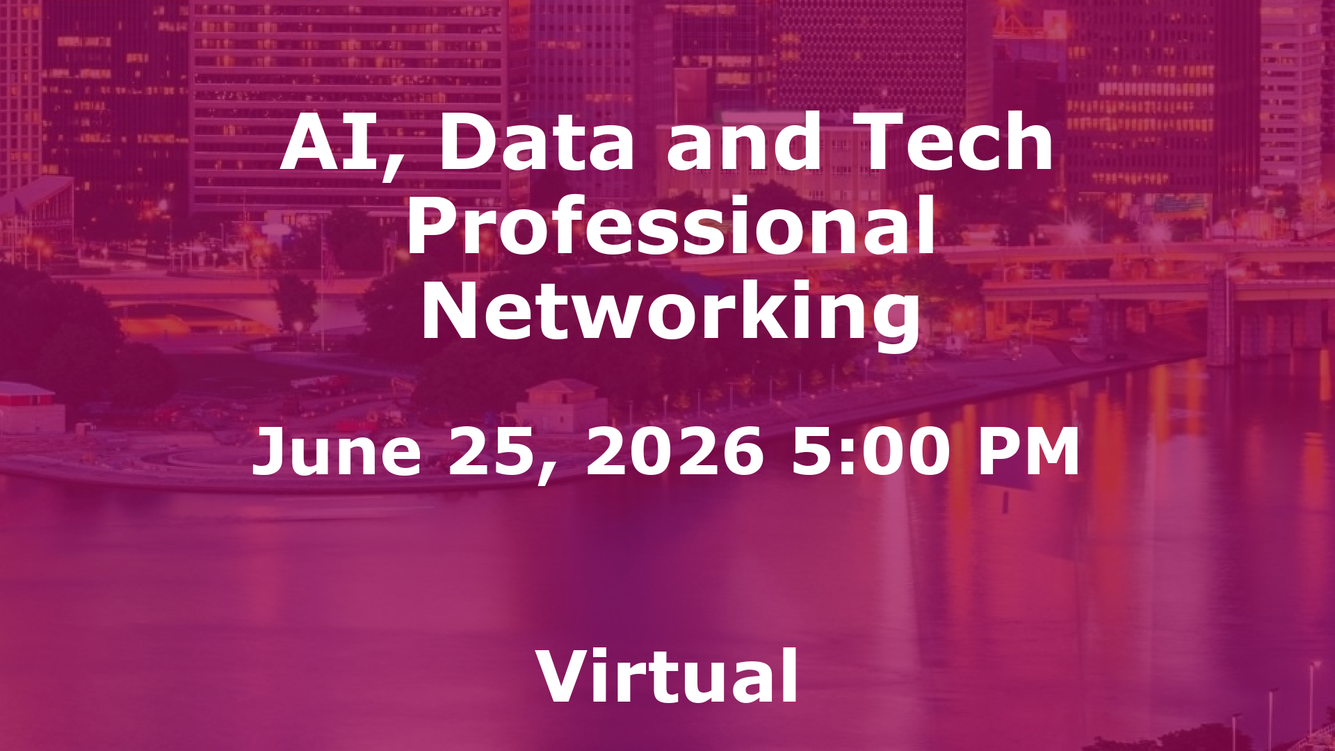 AI, Data and Tech Professional Networking event image
